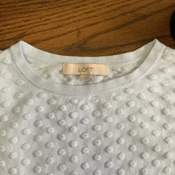 SOLD ❤️Loft Bubble Sweater in Blue🦋 - Picture 5 of 10